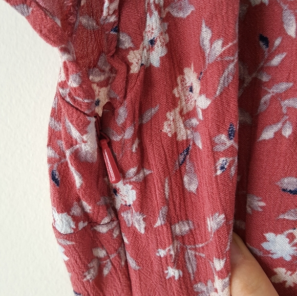 American eagle peach pink floral wrap hundreds XS - Picture 8 of 8